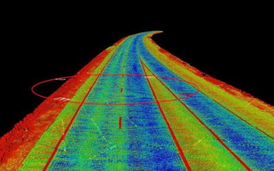 3D surface scan used in reviewing the road surface as part of the RIDE process.